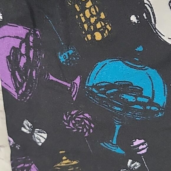 LuLaRoe Desserts One Size (2-10) Butter Soft Legging Cookies Sweet Stretch Pants - Picture 5 of 7